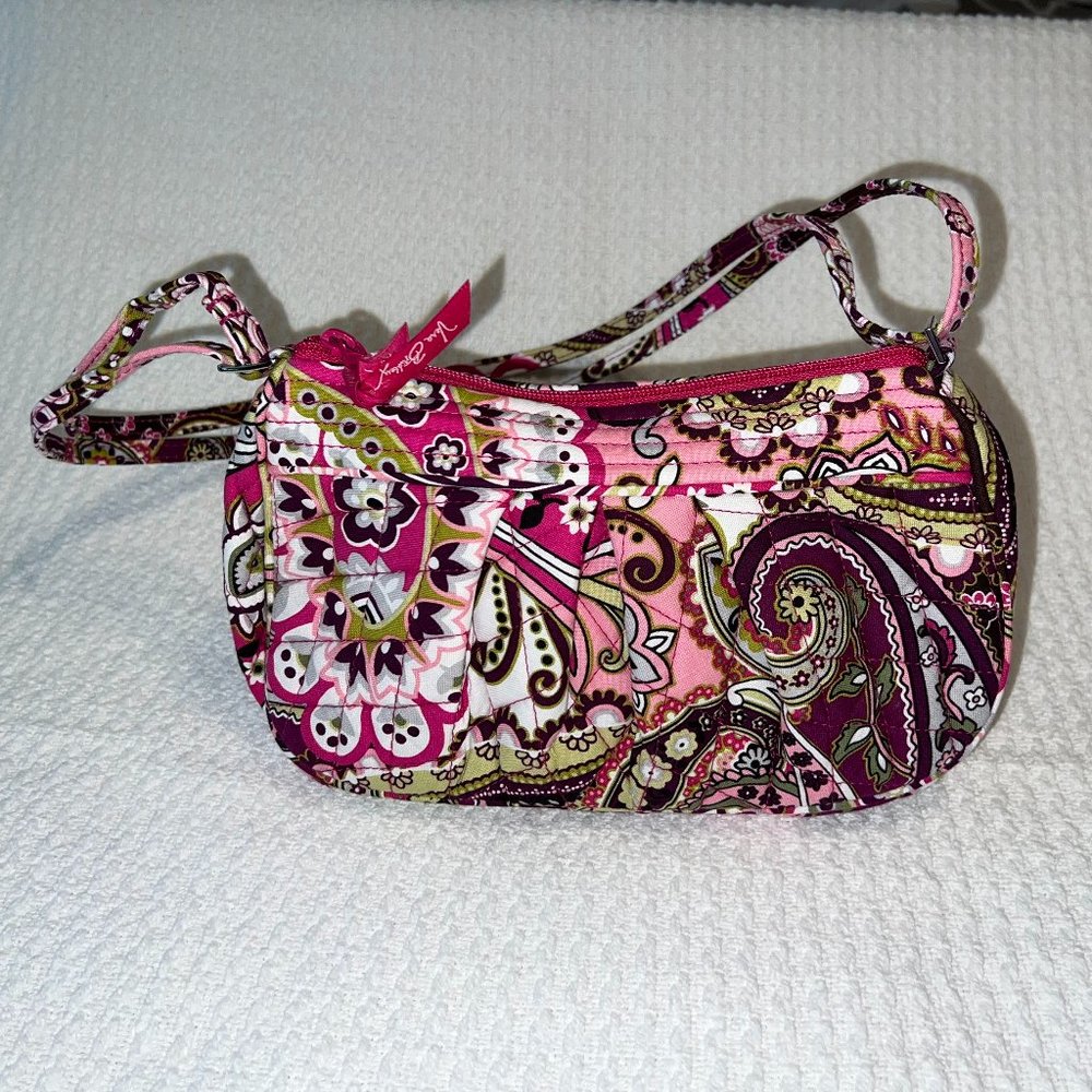 Vera Bradley Frannie Crossbody Bag in Very Berry Paisley